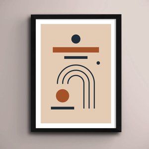2/$35 Modern Minimalist Abstract Geometric Wall Art Print Home Decor [No Frame]